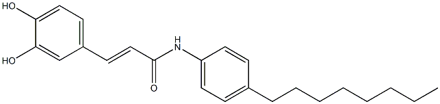 (E)-N-(4-Octylphenyl)-3-(3,4-dihydroxyphenyl)propenamide