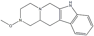 1,2,3,4,6,7,12,12a-Octahydro-2-methoxypyrazino[1',2':1,6]pyrido[3,4-b]indole 结构式