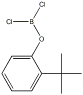 (2-tert-Butylphenoxy)dichloroborane,,结构式