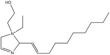 2-(1-Decenyl)-1-ethyl-1-(2-hydroxyethyl)-3-imidazoline-1-ium,,结构式