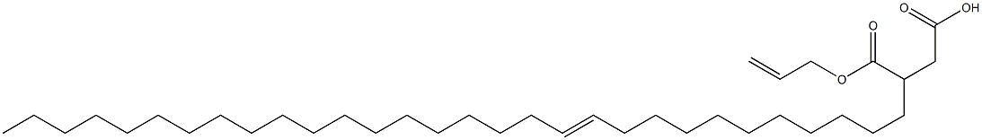 3-(11-トリアコンテニル)こはく酸1-水素4-アリル 化学構造式