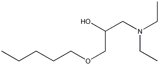 1-Diethylamino-3-pentyloxy-2-propanol Structure