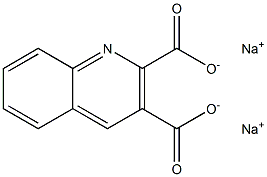 2,3-Quinolinedicarboxylic acid disodium salt 结构式