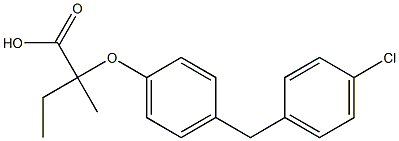 2-[4-(4-Chlorobenzyl)phenoxy]-2-methylbutyric acid