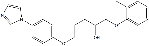 1-[2-[4-(1H-Imidazol-1-yl)phenoxy]ethyl]-3-(2-methylphenoxy)-2-propanol Struktur