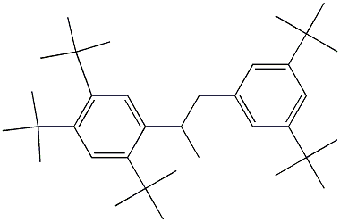 2-(2,4,5-Tri-tert-butylphenyl)-1-(3,5-di-tert-butylphenyl)propane Structure