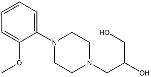 3-[4-(2-Methoxyphenyl)-1-piperazinyl]-1,2-propanediol Structure