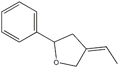 2-Phenyl-4-ethylidenetetrahydrofuran Struktur