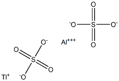 硫酸タリウムアルミニウム 化学構造式