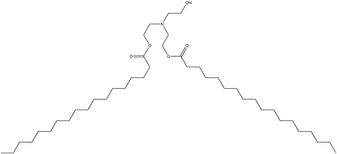 Bisoctadecanoic acid [(2-hydroxyethyl)imino]bis(2,1-ethanediyl) ester Structure