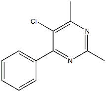 4-Phenyl-2,6-dimethyl-5-chloropyrimidine Struktur