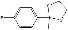 2-(4-Fluorophenyl)-2-methyl-1,3-dithiolane 结构式