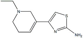 2-Amino-4-[(1-ethyl-1,2,5,6-tetrahydropyridin)-3-yl]thiazole,,结构式