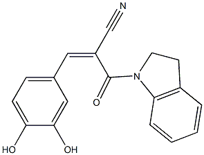 3-(3,4-Dihydroxyphenyl)-2-[(2,3-dihydro-1H-indol)-1-ylcarbonyl]acrylonitrile