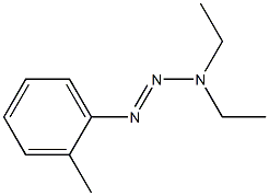1-(2-メチルフェニル)-3,3-ジエチルトリアゼン 化学構造式