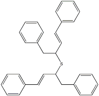 ベンジル[(E)-3-フェニル-2-プロペニル]スルフィド 化学構造式