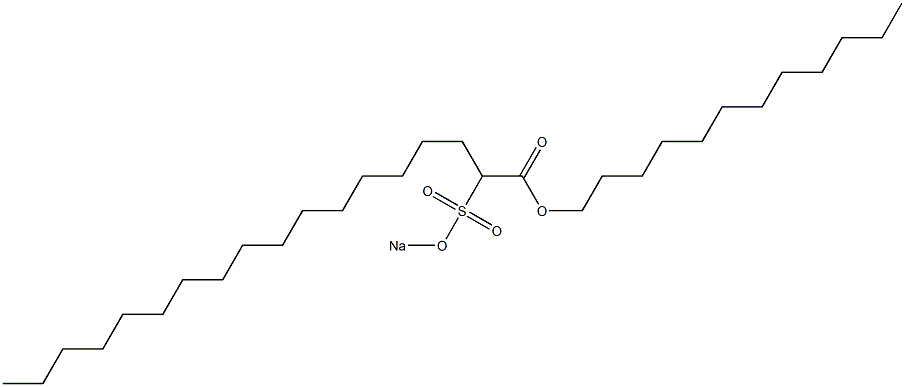  2-(Sodiosulfo)octadecanoic acid dodecyl ester