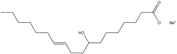 (E)-8-Hydroxy-11-octadecenoic acid sodium salt Struktur