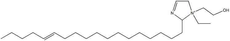 1-Ethyl-1-(2-hydroxyethyl)-2-(13-octadecenyl)-3-imidazoline-1-ium Structure