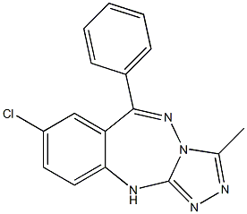 7-Chloro-1-methyl-9-phenyl-4H-2,3,4,10,10a-pentaazabenz[f]azulene|