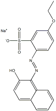 5-Ethoxy-2-[(2-hydroxy-1-naphthalenyl)azo]benzenesulfonic acid sodium salt Structure