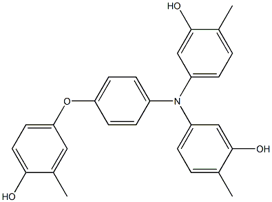 N,N-Bis(3-hydroxy-4-methylphenyl)-4-(4-hydroxy-3-methylphenoxy)benzenamine Structure