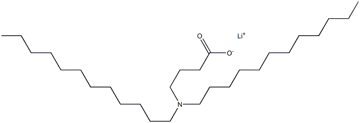 4-(Didodecylamino)butyric acid lithium salt,,结构式