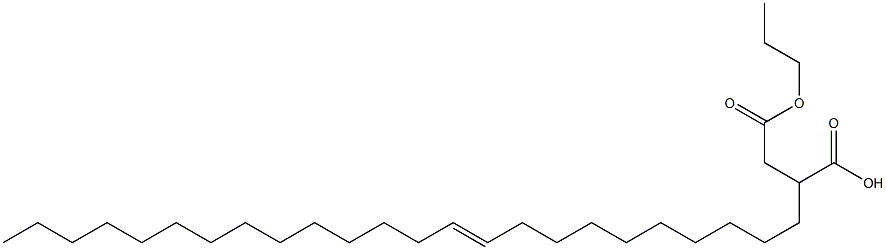 2-(10-テトラコセニル)こはく酸1-水素4-プロピル 化学構造式