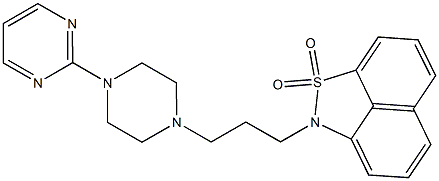 2-[3-[4-(2-Pyrimidinyl)-1-piperazinyl]propyl]-2H-naphth[1,8-cd]isothiazole 1,1-dioxide
