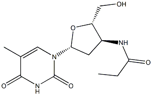  5-Methyl-3'-[propanoylamino]-2',3'-dideoxyuridine