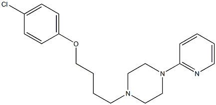 1-[4-(4-Chlorophenoxy)butyl]-4-(2-pyridyl)piperazine,,结构式