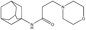 N-(Adamantan-1-yl)-3-morpholinopropanamide,,结构式