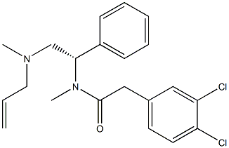 3,4-Dichloro-N-methyl-N-[(S)-2-[N-methyl-N-(2-propenyl)amino]-1-phenylethyl]benzeneacetamide Struktur