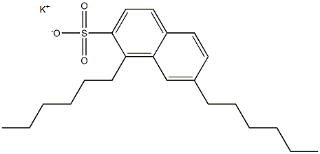 1,7-Dihexyl-2-naphthalenesulfonic acid potassium salt