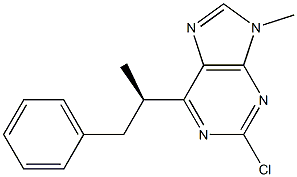 2-Chloro-6-[(R)-1-methyl-2-phenylethyl]-9-methyl-9H-purine|