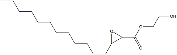 2,3-Epoxypentadecanoic acid 2-hydroxyethyl ester,,结构式