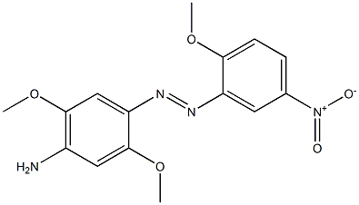2,2',5-Trimethoxy-4-amino-5'-nitroazobenzene Structure