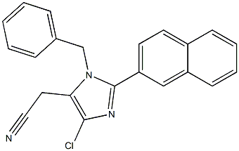 1-Benzyl-2-(2-naphtyl)-4-chloro-1H-imidazole-5-acetonitrile