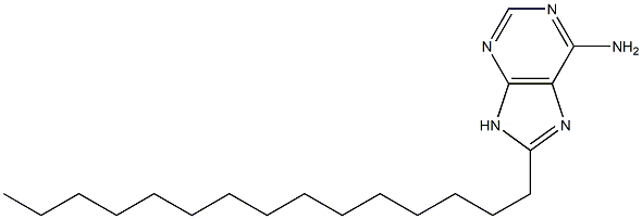 6-Amino-8-pentadecyl-9H-purine Structure