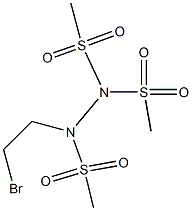 1-(2-Bromoethyl)-1,2,2-tris(methylsulfonyl)hydrazine Struktur