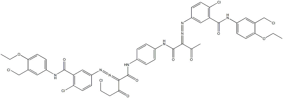 3,3'-[2-(Chloromethyl)-1,4-phenylenebis[iminocarbonyl(acetylmethylene)azo]]bis[N-[3-(chloromethyl)-4-ethoxyphenyl]-6-chlorobenzamide]