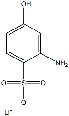 2-Amino-4-hydroxybenzenesulfonic acid lithium salt,,结构式