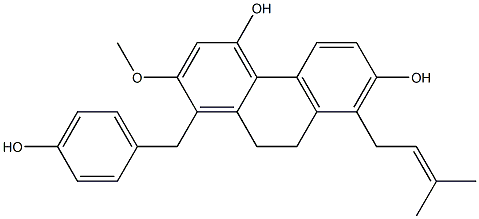  9,10-Dihydro-2-methoxy-8-(3-methyl-2-butenyl)-1-(4-hydroxybenzyl)phenanthrene-4,7-diol