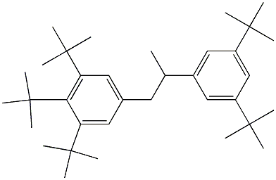 1-(3,4,5-Tri-tert-butylphenyl)-2-(3,5-di-tert-butylphenyl)propane,,结构式