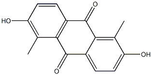 2,6-Dihydroxy-1,5-dimethyl-9,10-anthraquinone Structure