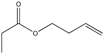 プロピオン酸3-ブテニル 化学構造式