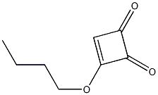 3-Butoxy-3-cyclobutene-1,2-dione Structure