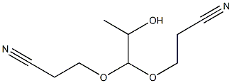 1,1-Bis(2-cyanoethoxy)-2-propanol 结构式