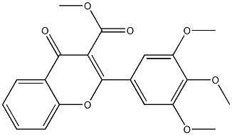 2-[3,4,5-Trimethoxyphenyl]-4-oxo-4H-1-benzopyran-3-carboxylic acid methyl ester|