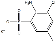 2-Amino-3-chloro-5-methylbenzenesulfonic acid potassium salt,,结构式